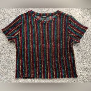 Forever 21 rainbow crop top